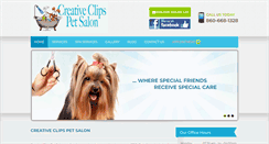 Desktop Screenshot of creativeclipspetsalon.com